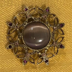 Gold Tone Brooch Pin